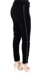 Pantalone in cropped di velluto Ermanno Scervino nero misto viscosa-IT40-S