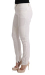 Pantaloni casual slim fit Ermanno Scervino in cotone bianco - IT42-M