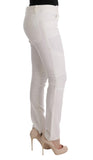 Pantaloni casual slim fit Ermanno Scervino in cotone bianco - IT42-M