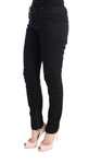 Pantaloni casual Ermanno Scervino in cotone nero slim fit - IT38-XS