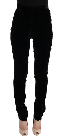 Pantaloni Ermanno Scervino Black Velvet Slim Fit - Taglia IT40-S