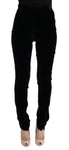 Pantalone slim fit in velluto nero Ermanno Scervino - Taglia IT44-L