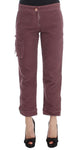 Pantaloni cargo in cotone bordeaux Ermanno Scervino - Taglia IT38-XS