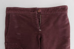 Pantaloni cargo in cotone bordeaux Ermanno Scervino - Taglia IT38-XS