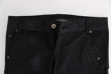 Pantaloni regular fit Ermanno Scervino in cotone nero - Taglia IT42-M