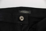 Pantaloni regular fit Ermanno Scervino in cotone nero - Taglia IT42-M