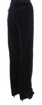 Pantalone dritto in cotone nero di velluto Ermanno Scervino - IT42-M