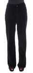 Pantalone dritto in cotone nero di velluto Ermanno Scervino - IT46-XL