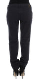 Pantalone casual Fit Ermanno Scervino in cotone blu - Taglia IT40-S