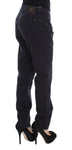 Pantalone casual Fit Ermanno Scervino in cotone blu - Taglia IT40-S