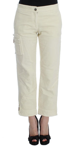 Pantaloni cargo Capri Ermanno Scervino in cotone beige - IT38-XS