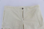 Pantaloni cargo Capri Ermanno Scervino in cotone beige - Taglia IT40-S