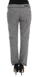 Pantaloni casual Ermanno Scervino cotone grigio dritto dritto-IT38-XS