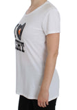 T-shirt girocollo in cotone bianco ACHT - Taglia L