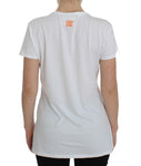 T-shirt girocollo in cotone bianco ACHT - Taglia L