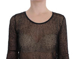 Top Camicia PLEIN SUD nera trasparente - Taglia IT42-S