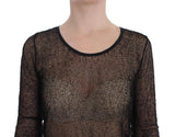 Top Camicia PLEIN SUD nera trasparente - Taglia IT42-S