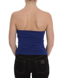 Top bustier blu elasticizzato PLEIN SUD - Taglia IT48-XL