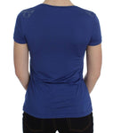 T-shirt elasticizzata blu modal Ermanno Scervino - Taglia IT42