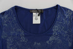 T-shirt elasticizzata blu modal Ermanno Scervino - Taglia IT42