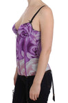 T-Shirt Bustier Cavalli Purple Corset - Taglia IT40-S