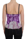 T-Shirt Bustier Cavalli Purple Corset - Taglia IT40-S