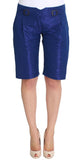 Shorts Ermanno Scervino blu sopra le ginocchia Bermuda - Taglia IT40-S