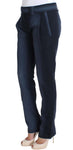 Pantaloni formali Ermanno Scervino in cotone blu - Taglia IT40-S