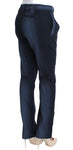 Pantaloni formali Ermanno Scervino in cotone blu - Taglia IT40-S