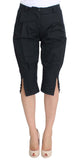 Pantaloni Ermanno Scervino in cotone blu 3/4 - Taglia IT38-XS