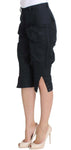 Pantaloni Ermanno Scervino in cotone blu 3/4 - Taglia IT38-XS