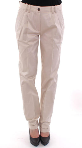 Pantaloni Chino in cotone beige Dolce & Gabbana - Taglia IT44-L