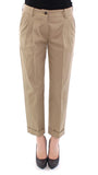 Pantaloni Chino in cotone beige Dolce & Gabbana - Taglia IT42-M