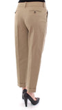 Pantaloni Chino in cotone beige Dolce & Gabbana - Taglia IT42-M