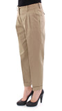 Pantaloni Chino in cotone beige Dolce & Gabbana - Taglia IT38-XS