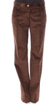 Pantaloni casual con logo boot cut marrone chiaro e Gabbana - IT44-L