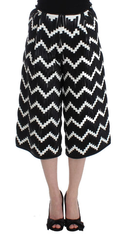 Pantaloncini -pelle martellata Chevron MARTINA SPETLOVA neri - IT40-S