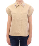 Top Camicetta senza maniche Andrea Incontri Beige - Taglia IT40-S