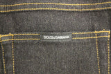 Pantaloni jeans slim fit in cotone nero Dolce & Gabbana - IT40-S