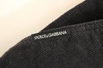 Pantaloni jeans blu in corduroy di cotone blu Dolce & Gabbana - IT40-S