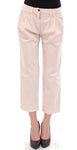 Pantaloni jeans in cotone beige con taglio Dolce & Gabbana - IT40-S