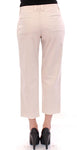 Pantaloni jeans in cotone beige con taglio Dolce & Gabbana - IT40-S