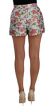 Shorts in broccato floreale multicolore Dolce & Gabbana - IT44-L