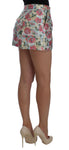 Shorts in broccato floreale multicolore Dolce & Gabbana - IT44-L