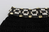 Pantaloncini con paillettes in cristallo nero Dolce & Gabbana - IT40-S