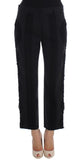 Pantaloni cotone stretch nero Torero Capris Dolce & Gabbana - IT44-L