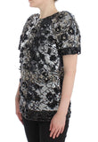 Top in blusa runway in cristallo trasparente nero Dolce&Gabbana-IT38-XS