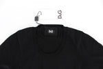 T-shirt in maglia girocollo Dolce & Gabbana nera - Taglia IT48-XXL