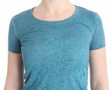 Top con camicetta stampata blu rayon Ermanno Scervino - IT42-S