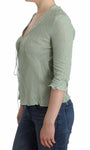 Top Camicetta in maglia leggera verde scuro Ermanno Scervino-IT44-M